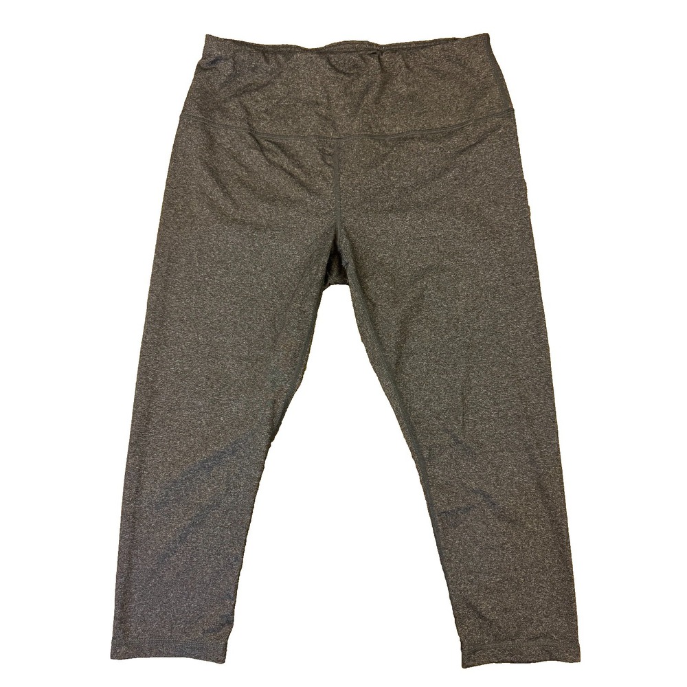 Active‎ Life Womens Athletic Gray Capri Leggings XL Pocket Measurements Included
